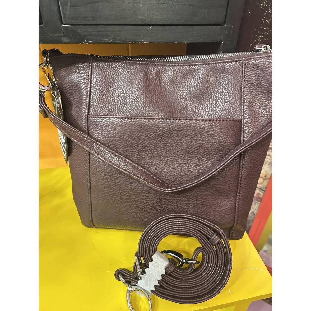 NEW JENNA KATOR women's pictured rocks handbag in plum